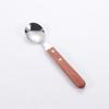 304 stainless steel wooden handle tableware, knives, forks and spoons, western food tableware set, wooden heat insulation handle housewarming gift