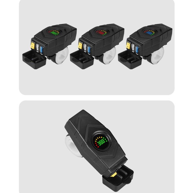 DC20V-80V Nabíječka telefonů pro elektrokola Elektrická kola USB nabíječka Výstup 5V2A/10W nebo QC3.0 5V3A, 9V2A, 12V1.5A /18W
