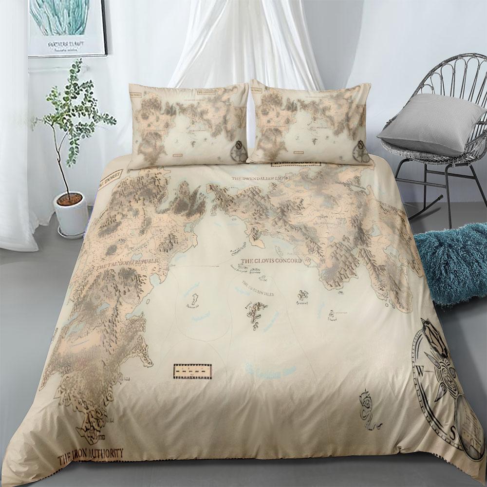 Ginko Duvet Cover Set King Queen Double Full Twin Single Size Bed Linen Set