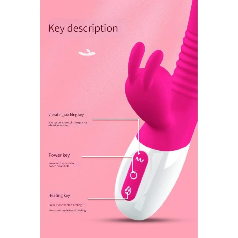 Rabbit's Head Sucks Clitoris, AV Magic Stick, Dildo, G-Spot Stimulation Vibrator, Warm Massage, Female Masturbator, Sex