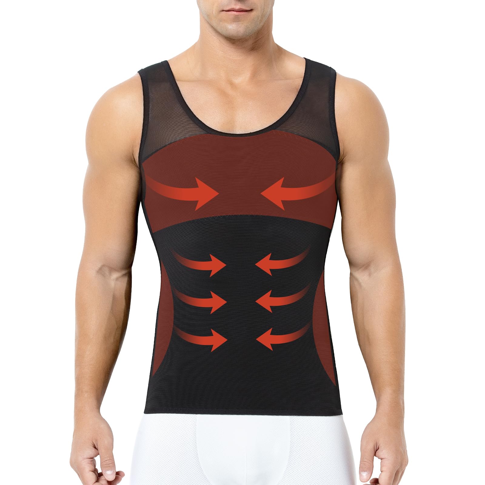 

Компрессионные топы для компрессионной майки без рукавов Компрессионная майка для живота Прохладный 1 XL [Arjen Kroos] Мужчины, Нижнее белье, Топ, Рубашка, Топ, Жир,