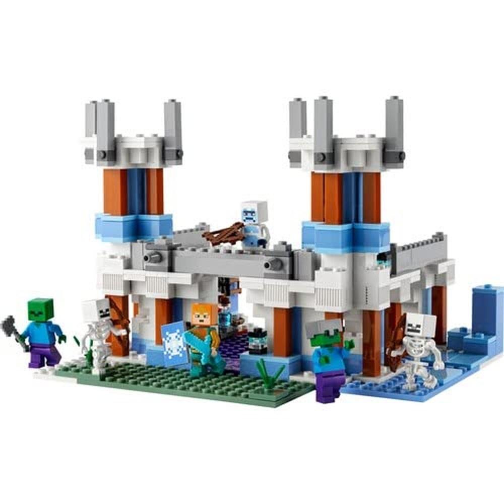 LEGO Minecraft Ice Castle Gift 21186 Toy Block Building Set for Kids Age 8 and Up