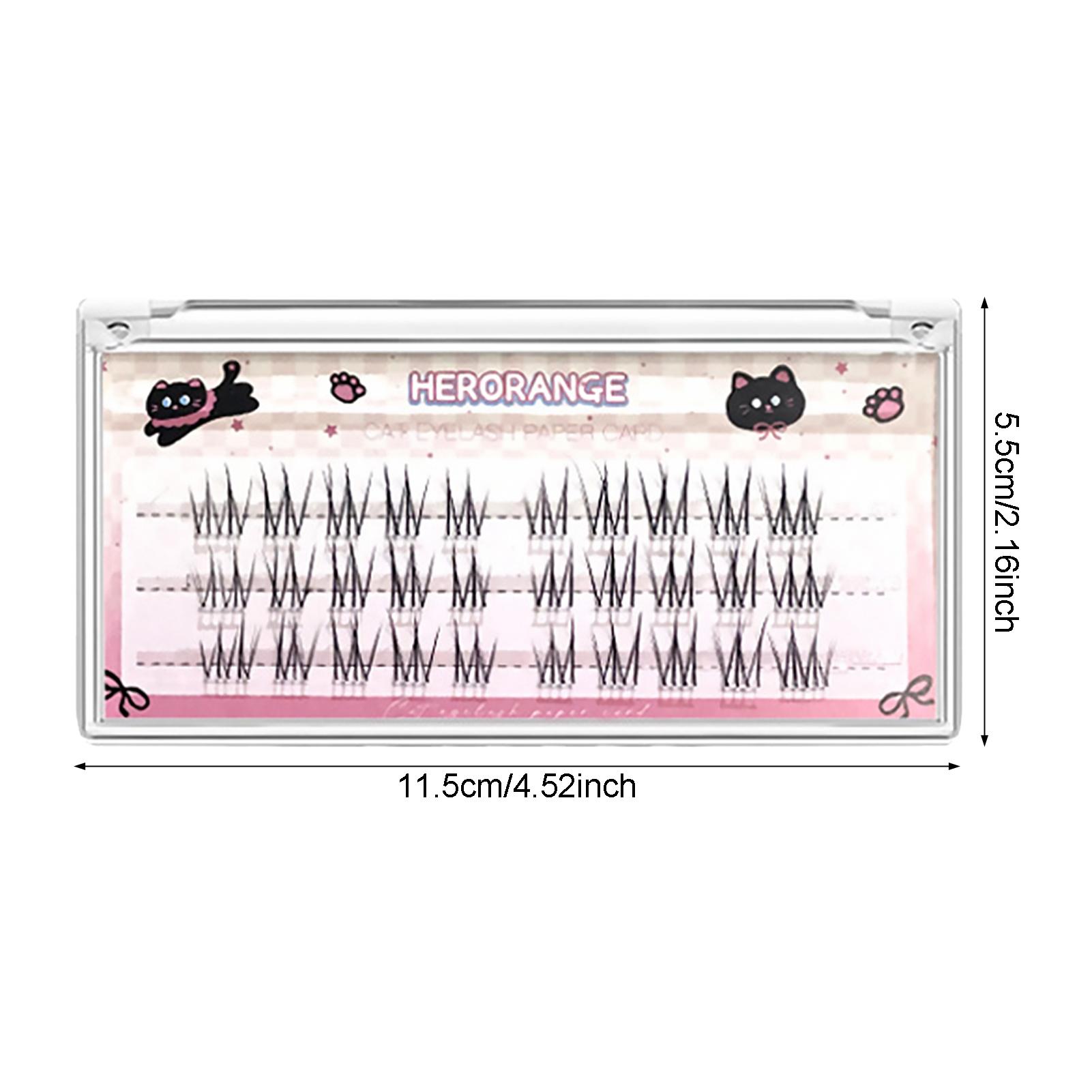 

Black Long-Lasting Fake Lashes Individual Lashes Clusters Perfect for Girls Natural Wispy Fluffy Lashes Daily Makeup Tools