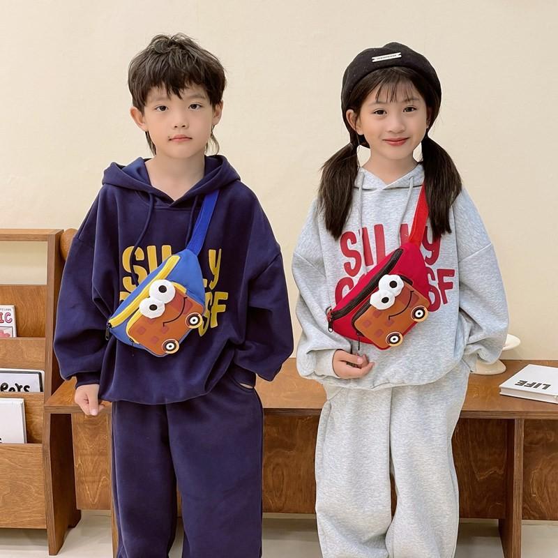 Colorful Cartoon Children's Waist Bag Lightweight Cute Snack Bag For Preschool Kids