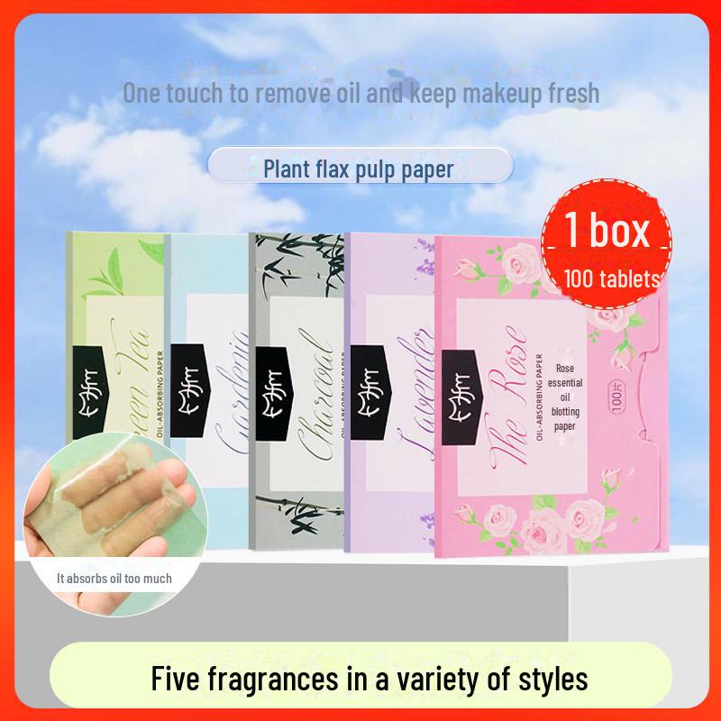 

100 листов косметической бумаги с маслом зеленого чая, впитывающей жир: Впитывает жир, освежает кожу, не оставляет следов макияжа. 100 pieces