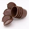 2/4 Pcs Set Refillable Coffee Capsule Filter Cup Reusable Caps + Spoon + Brush Filter Baskets Pod Strainer Coffeeware with Spoon