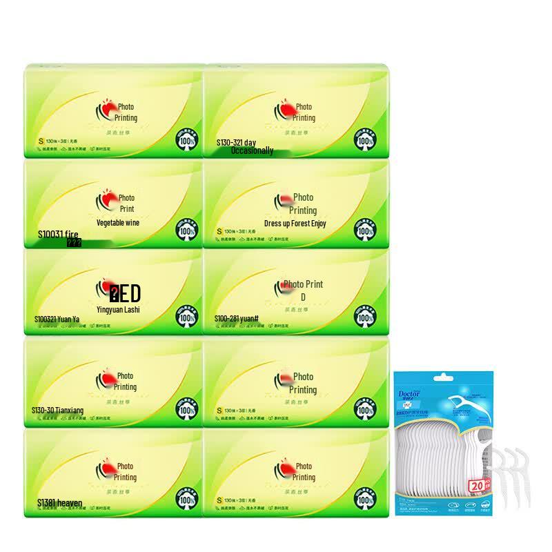 Dr. Ya Dental Floss Picks & Heart Impression Tissues Bundle