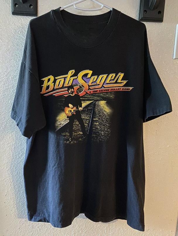 New Men Bob Seger North American T Shirt Black All Size Unisex T-Shirt XL