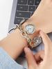 Popular Women's Quartz Bracelet Watch with Hollowed-out Design – Trendy Style