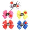2Pcs New Striped Children's Bow Hair Clip Simple and Versatile Headdress Student Atmosphere Amall Hair Accessories