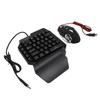 Gaming Keyboard Mouse Converter Combo 4 in 1 Single Hand Mobile Game Keyboard Mouse Adapter Phone Ho