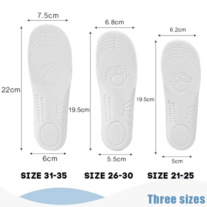 

Children Orthotics Insoles Memory Foam Comfortable Breathable Shoes Pad Running Sports Arch Support Insole Kids Leg Health Care EU-21-25(16cm)