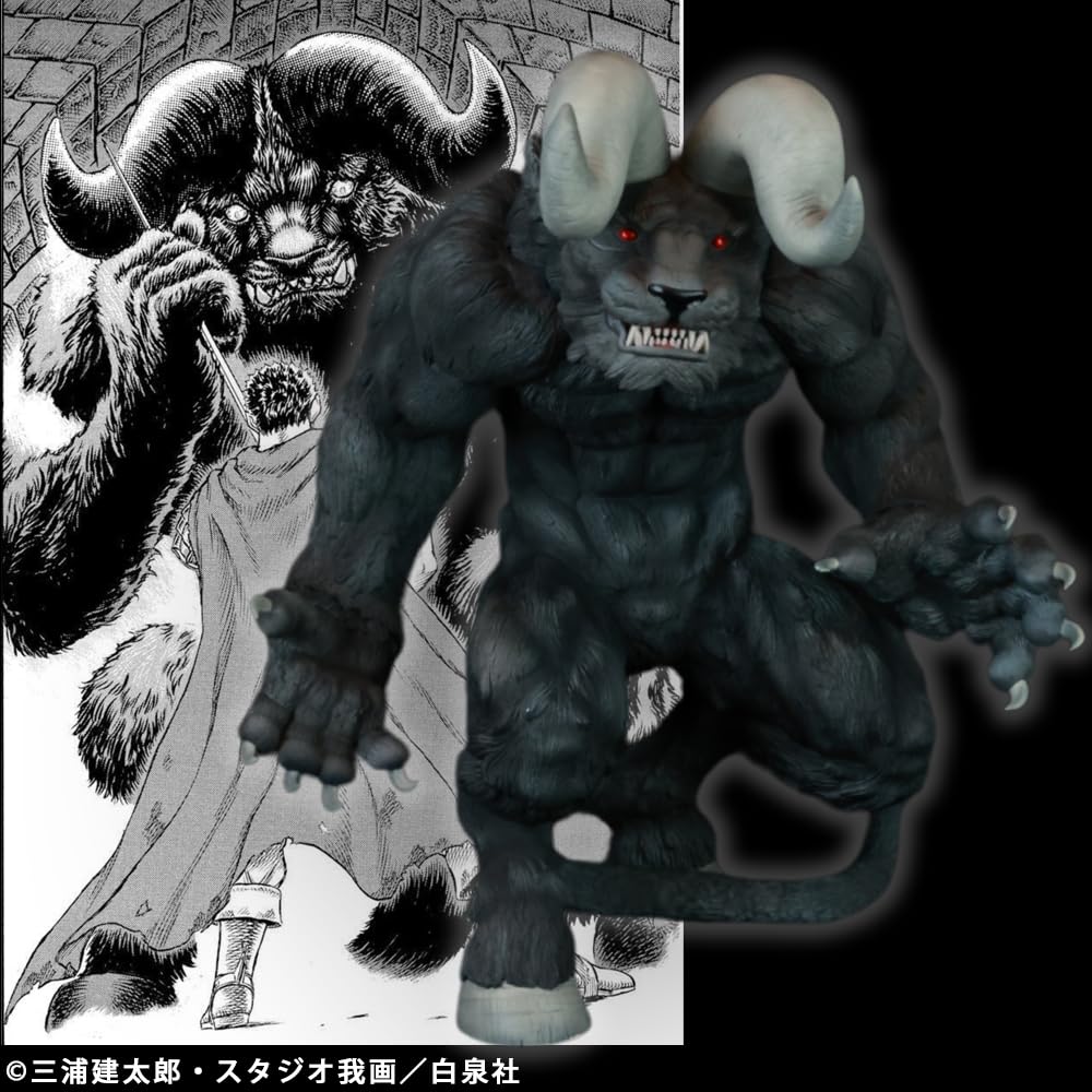 CJ Cyclone Joe Character Figure: Berserk Immortal Zodd Apostle Form (Ryōkaku Ver.) Black, Soft Vinyl, Approximately 300mm Tall, Pre-painted