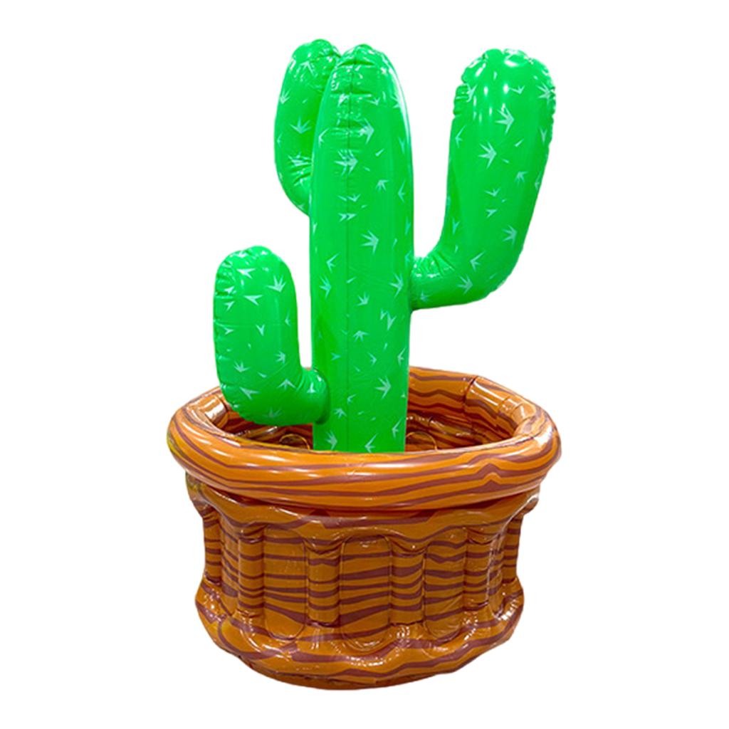 Tropical Themed Inflatable Ice Bucket Large Capacity PVC Floating Drink Cooler Pool Party Beverage Bucket Beverage & Food Tray