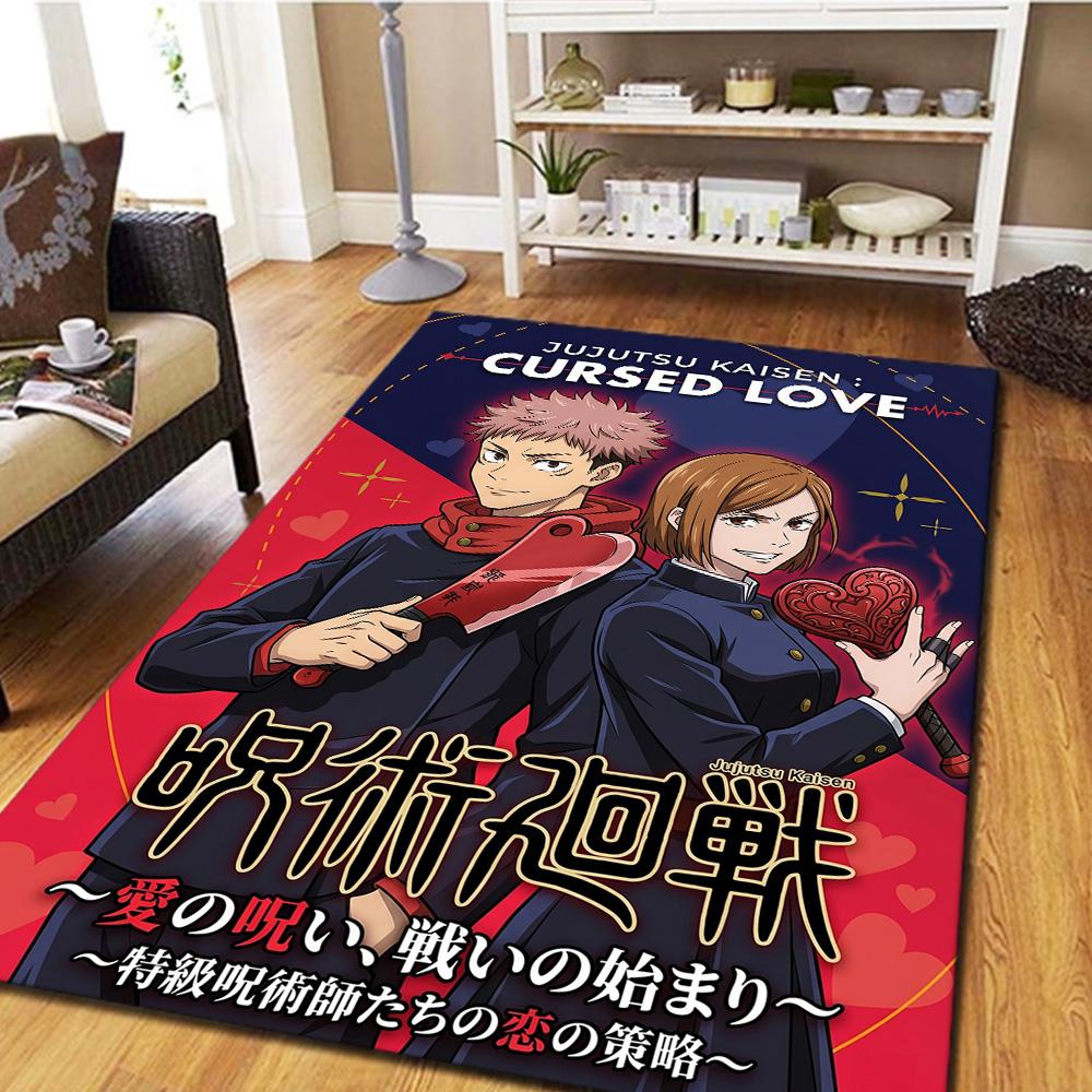 

Jujutsu Kaisen Carpet Floor Mat Home Room Decor Washable Non Slip Large Area Gamer Bedroom YUN6512 60x90cm