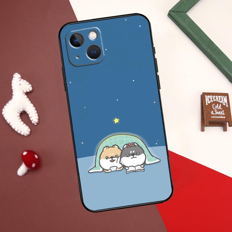 Cute Shiba Inu Case For iPhone X XR XS Max 12 13 Mini 7 8 Plus SE 2020 11 12 13 14 15 Pro Max Back Cover