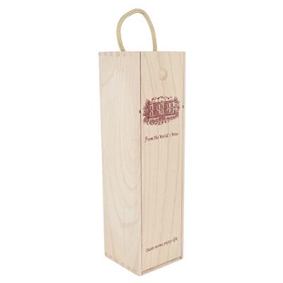 Cutie Retro pentru Sticlă de Vin Roșu Portabilă Delicată Recipient de Depozitare din Lemn Cutie Cadou Decor