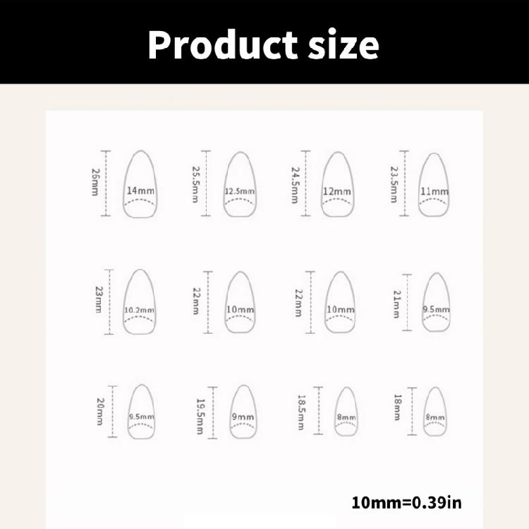 Weihnachts-Kunstnägel Vollabdeckung Acrylnägel mit Schleifen und Punkten Press-on Nägel Maniküre Nagelzubehör