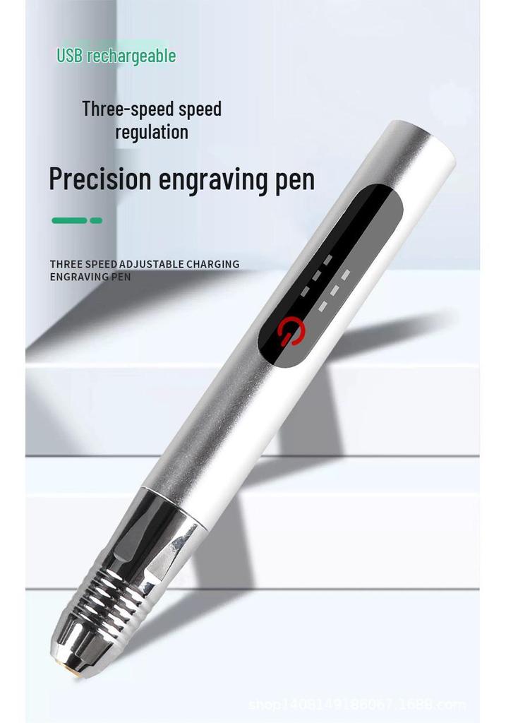 Rechargeable Electric Engraving Pen: Compact Metal Marking & Lettering Tool.