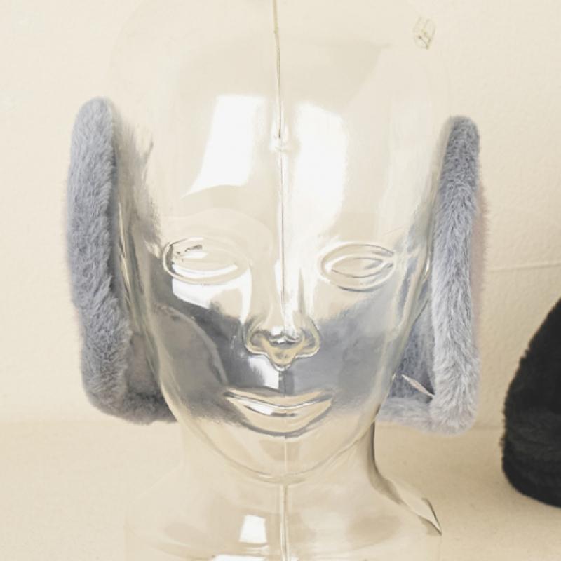 Daiso Big Size Fur Earmuffs Gray