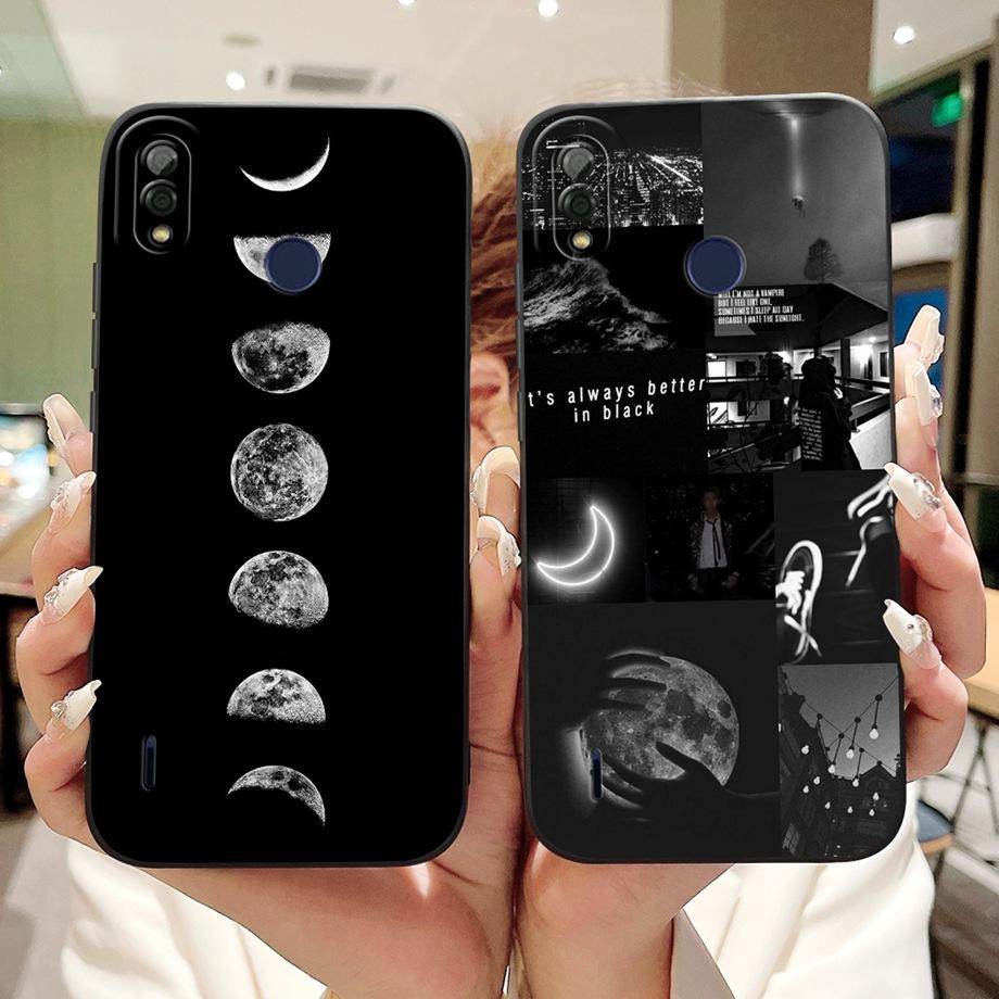 Moon Night Gothic Style Phone Case For Itel P33 Plus P33+ Back Cover Soft Silicone Bumper Coque ITELP33 P 33 Capa