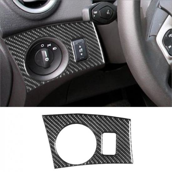 Carbon Fiber Interior Dim Light Control Cover Trim For Ford Fiesta 2011-2015