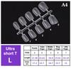 100Pcs/Box False Nails Transparent Press On Nails Coverage False Nails Tips Short Shaped Water Drop Full Sticker For Nails