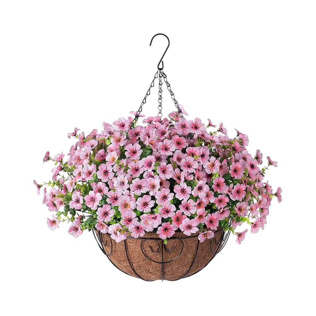 Simulated Flower Basket Decoration Flower Basket Spring Simulated Flower Decoration
