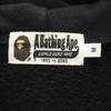 A BATHING APE made in Japan Shark Long sleeve sweat Zip hoodie M black Men's Used