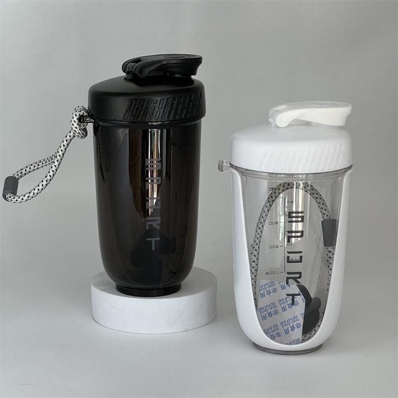 600 ml Mixer-Shaker-Flasche mit Schneebesen, Kunststoff-Protein-Shakes, auslaufsicherer Becher für Workout, Fitnessstudio, Sport