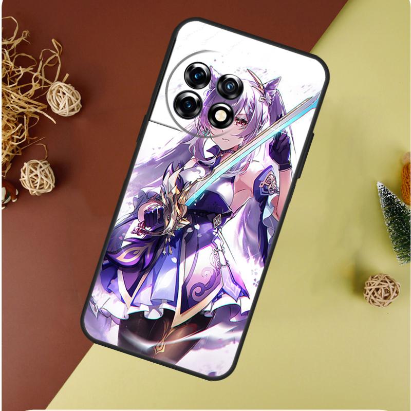 Genshin Impact Keqing For OnePlus Nord CE 4 3 2 Lite N20 N30 9 10 Pro 8T 9RT 10T 10R 13R 12R 11 12 13 Phone Case