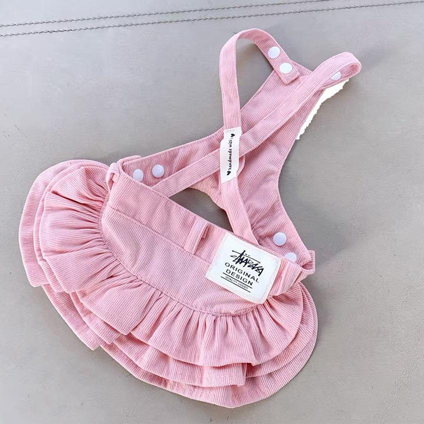 Haustier Frühling Kleid Rock Niedlich Kuchen Cowboy Rock Vier Jahreszeiten Trägerrock Haustierkleidung Yorkshire Kleiner Hund und Katze