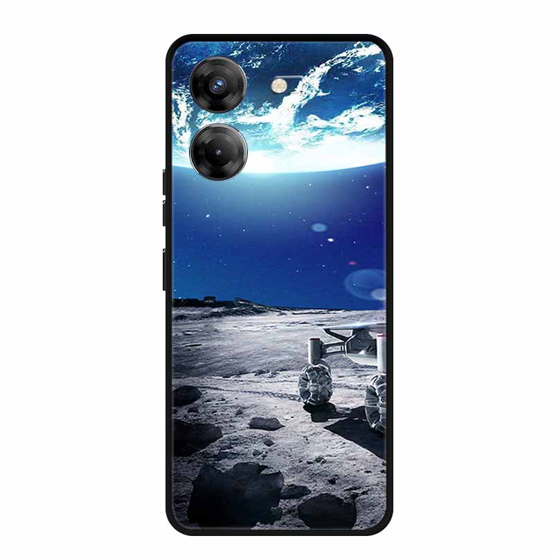 For Tecno Pova 5 Phone Case 6.78" Coque Black Bumper Silicone Soft Back Cover Case For Tecno Pova 5 Case Pova5 Funda Para Capa