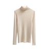 Autumn and Winter Turtleneck Knitted Sweater Women's Long Sleeved Slim Fit Tops Solid Color Fashion Versatile Bottoming Shirt Elegant Inner Clothing
