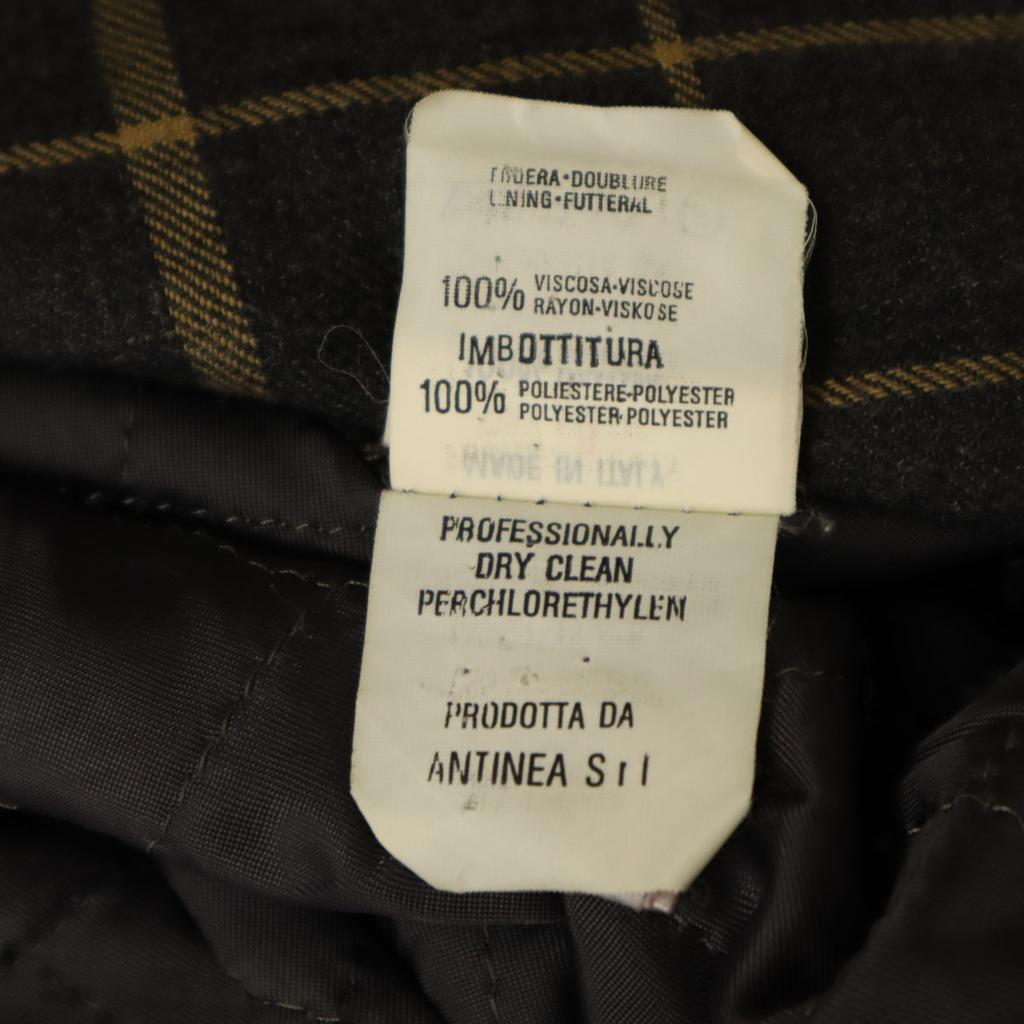 Emporio Armani 90s Made In Italy Old Check Pattern Tailored Jacket Men's Used