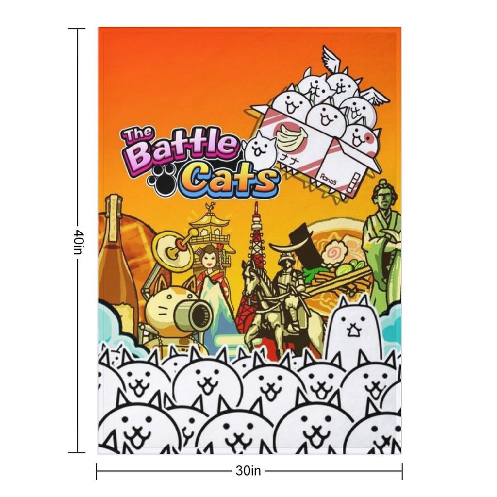 Battle Cats Throw Blanket Sofa Quilt Flannels Thin Heavy Blankets
