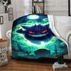 1pc Ghostly Pokémon Blanket Lightweight Flannel Blanket Throw Blanket For Sofa, Bed, Travel, Camping, Livingroom, Office, Couch