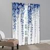 2pcs   Curtains&Window Treatment  Print Blue Leaf Pattern Versatile Fabric (without Rod) Versatile All Use for Living Room