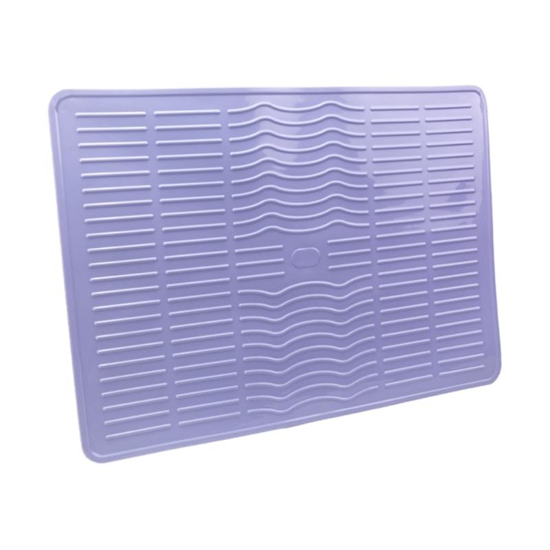

Stove Top Cover Silicone Stove Top Cover for Electric Stove Heat Resistant Stove Mat Kitchen Range Large Drying Mat сірий колір/фіолетовий