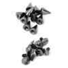 50pcs 7*10mm Bullet Spikes Punk Rivets Leathercraft Studs DIY Clothing Decoration (Gun Color)