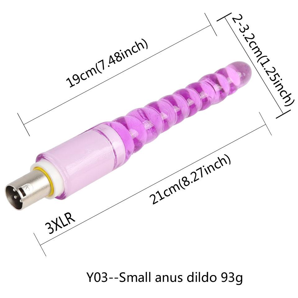 FREDORCH Sex Machine Attachment 3XLR 3PRONG Attachment Dildo For Women and Men Sex Masturbation Love Machine Dildo Sex Toys
