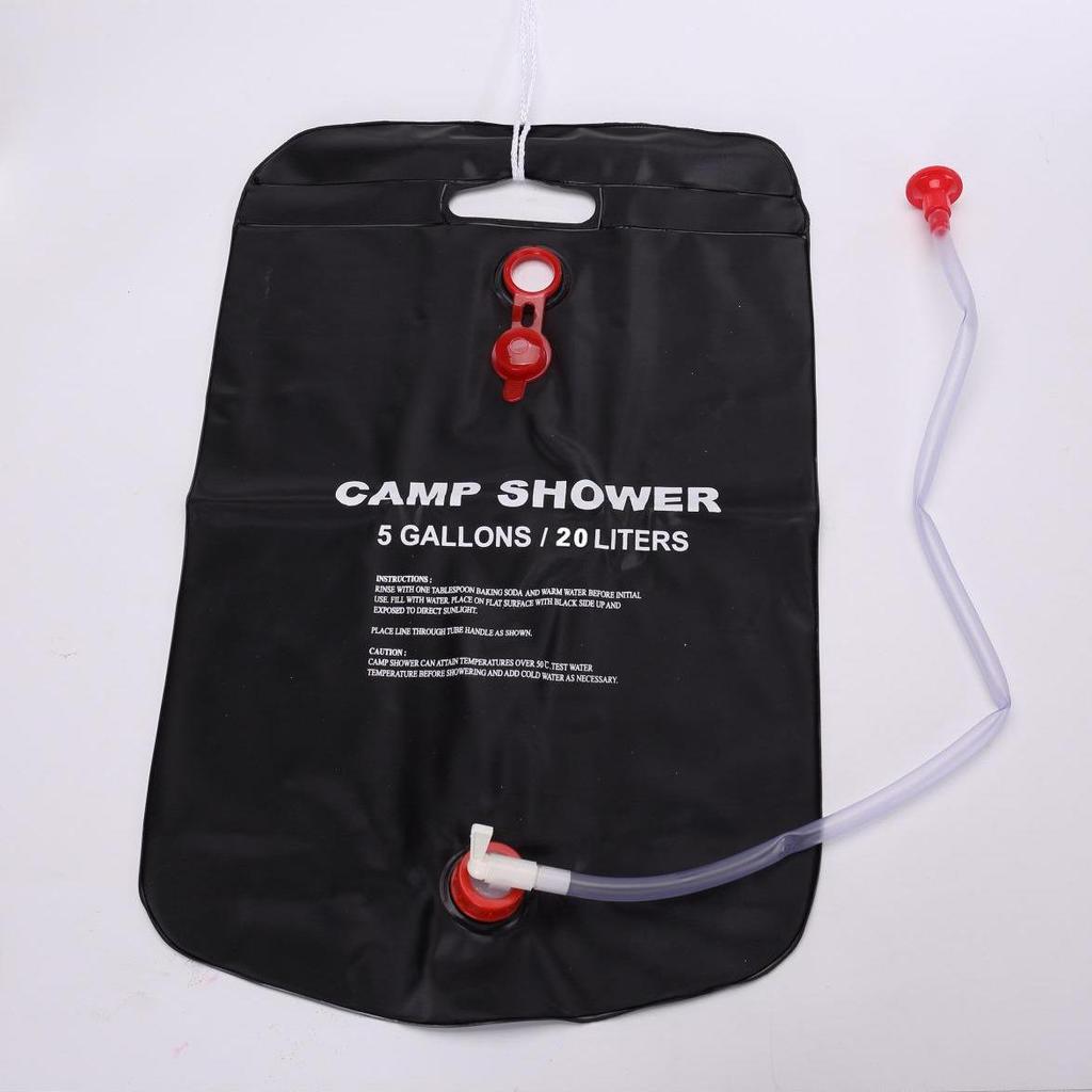 20L Portable Solar-Heated Outdoor Folding Shower Bag for Camping