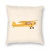 Little Yellow Plane Square Pillowcase Polyester Linen Velvet Creative Zip Decorative Home Cushion Case