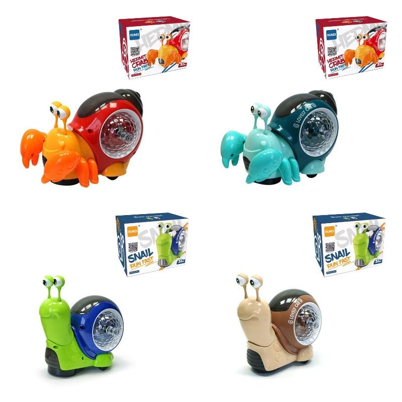 Electric Snail Toy With 3d Light Projection And Music Perfect For Parent-child Interaction