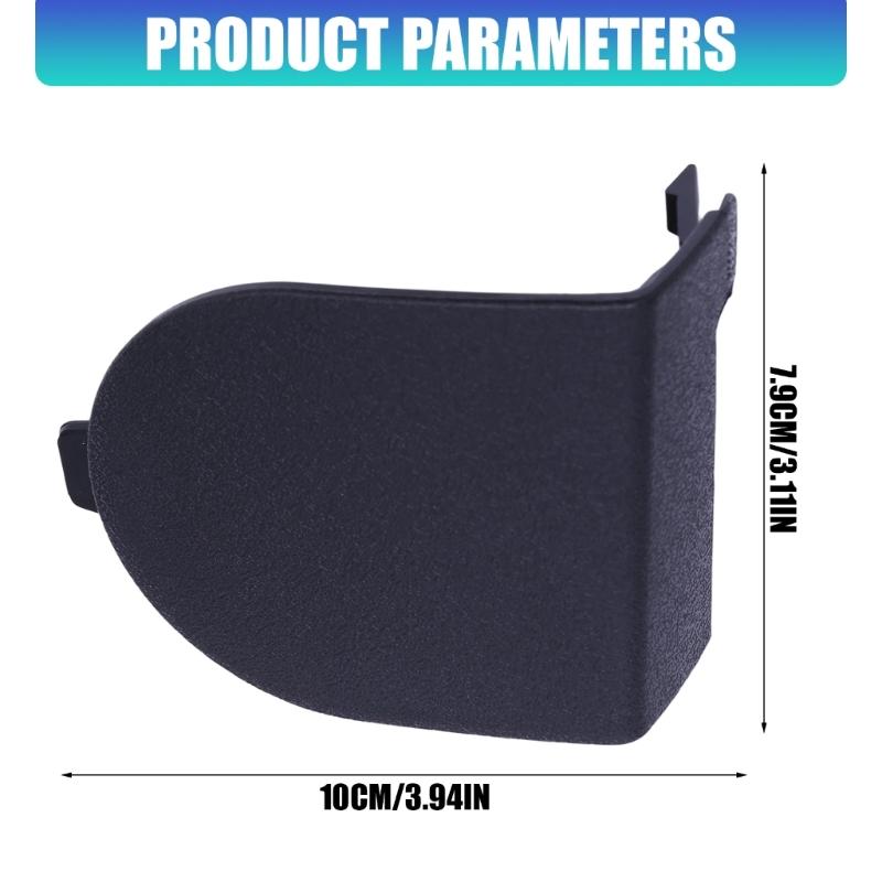Black ABS Front Seat Trim Cover Panel, 1DX40XDVAB Seat Edge Part for Interior Repair and Clean Cabin Look 1DX41XDVAB