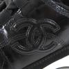 Pristine CHANEL Low cut sneakers COCO Mark black leather Women 37 G46609 Used