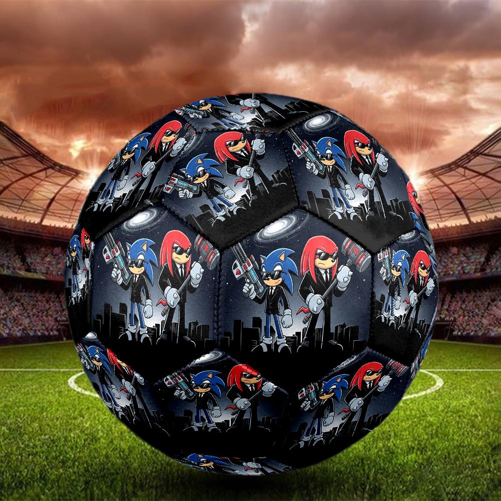 1pc Sonic The Hedgehog Football Soccer Ball Size 5 Indoor Soccer Ball Fashion Colorful Backyard Game -Great For Sports Fans Gift HE87