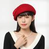 Autumn and Winter Wool Beret Children British Retro Top Hat Japanese and Korean Versatile Painter Hat Warm Age Reducing Newsboy Hat