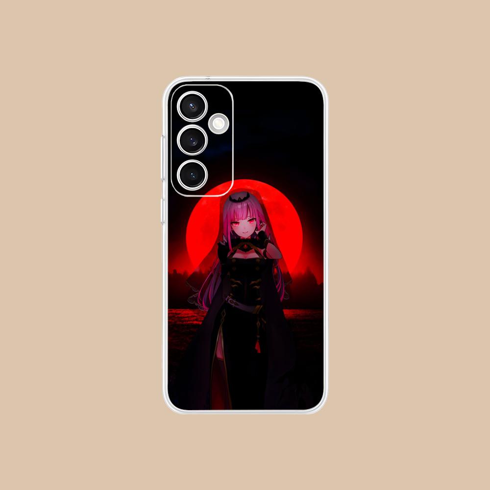 Holo Mori Calliope Clear Mobile Phone Case for Samsung Galaxy S25 S24 S23 S22 S21Plus FE Ultra Colorful Cover