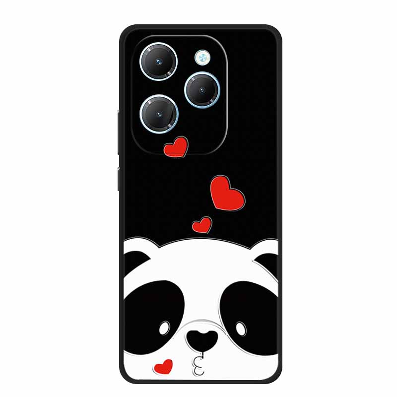 For Infinix Note 40X 5G Case 3D Relief Emboss Black Silicone Soft Back Cover Case For Infinix Smart 8 Plus Hot 40 Pro 40i Case